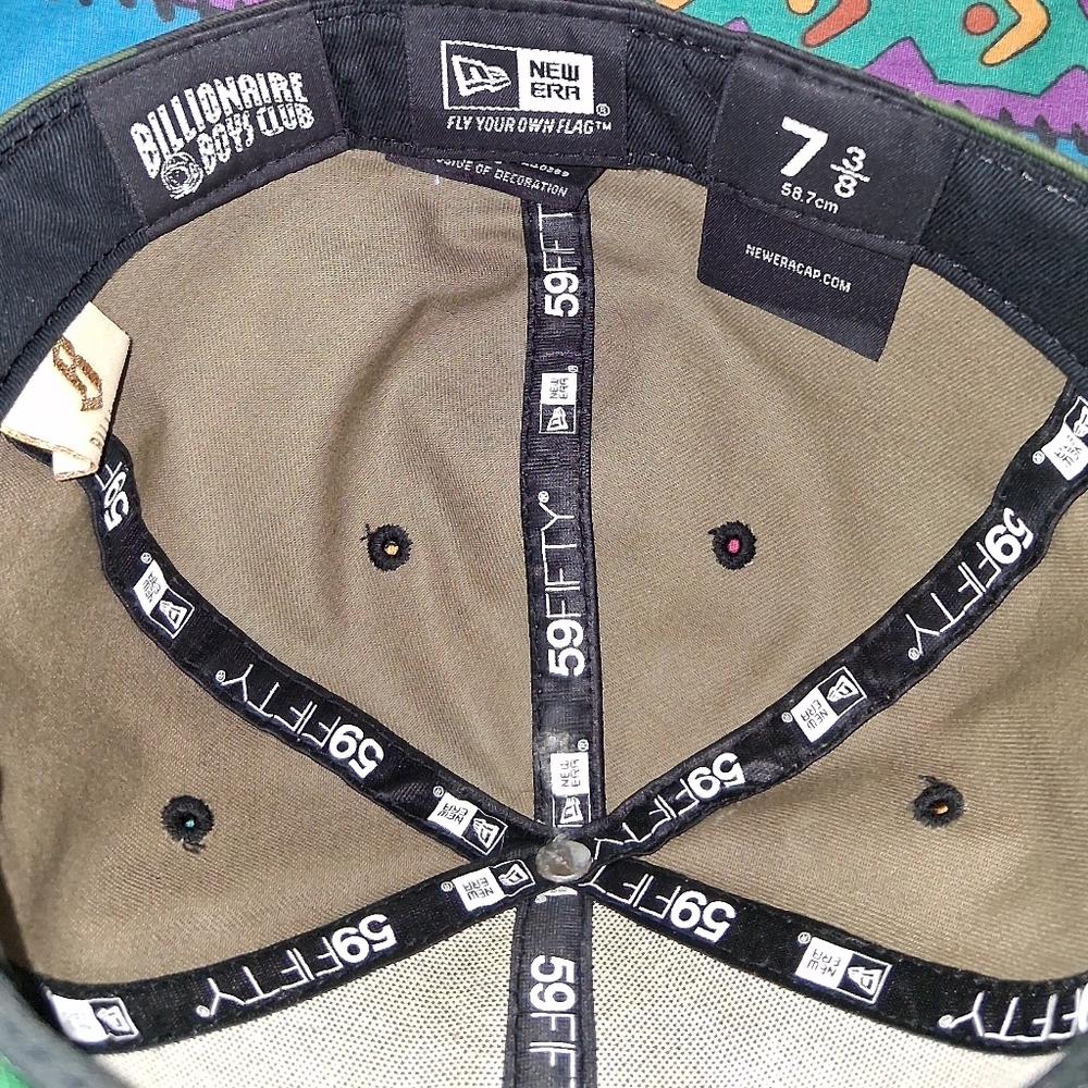 2012 New Era Billionaire Boys Club Vintage Camouflage Fitted Hat Camp Cap - Picture 4 of 4